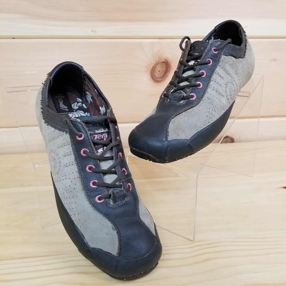 Teva  Keegan Trail Walking Brown Shoes Zero Drop